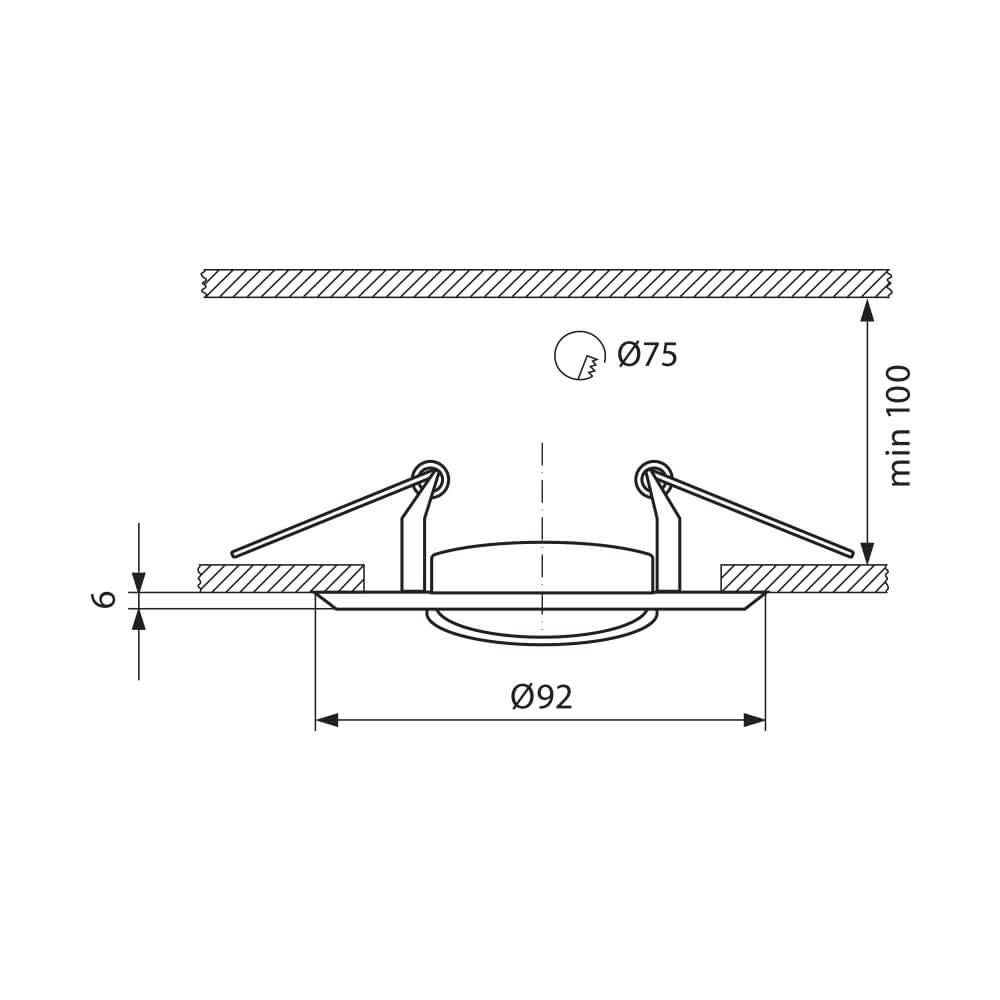 ЛУНА ЗА ВГРАЖДАНЕ BLAKE SL315 ∙ САТЕНИРАН НИКЕЛ/НИКЕЛ / 003867