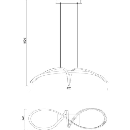 LED ПОЛИЛЕЙ ANGEL LED ∙ 41W ∙ CCT-SWITCH ∙ 3000K-4000K-6400K / 004612
