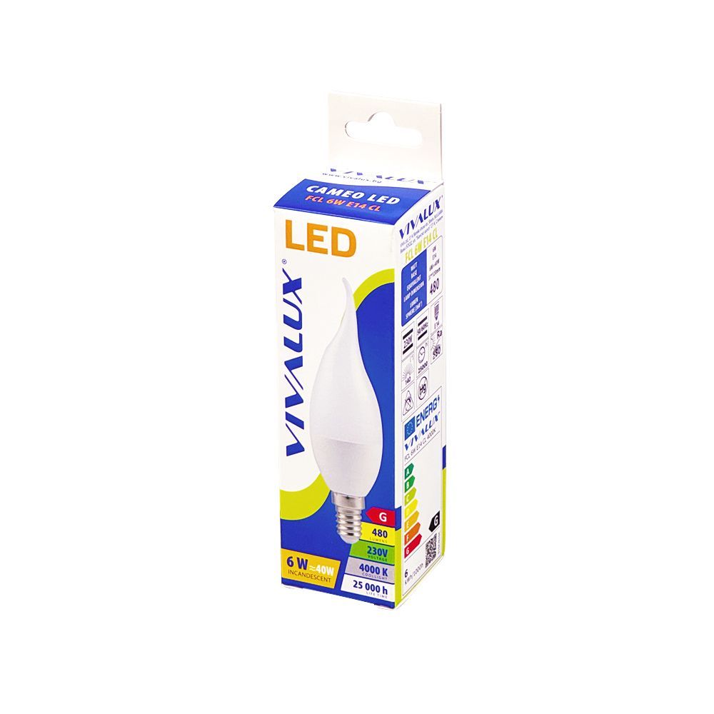 LED ЛАМПА CAMEO LED ∙ 6W ∙ 480LM ∙ E14 ∙ 4000K / 003407
