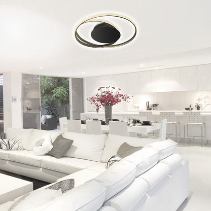 LED ПЛАФОНИЕРА ODEON LED ∙ 38W ∙ 1840LM ∙ ЧЕРЕН ∙ CCT-SWITCH ∙ 3000K-4000K-6400K / 004610