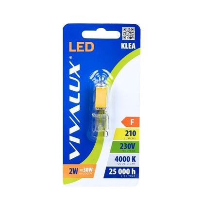 LED ЛАМПА KLEA LED ∙ 2W ∙ 210LM ∙ G9 ∙ 4000K / 003978