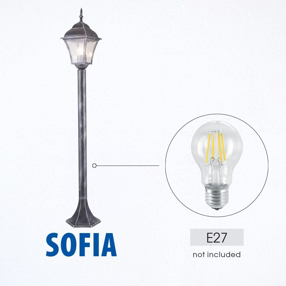 ФЕНЕР SOFIA ∙ PS005 ∙ АНТИЧНО СРЕБРО ∙ IP44 / 004219