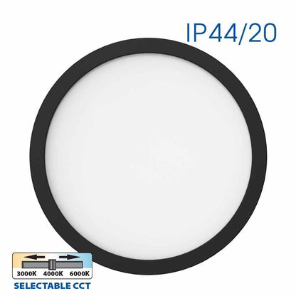 LED ПЛАФОНИЕРА NEBULA LED ∙ 12W-18W-24W ∙ ЧЕРЕН ∙ CCT-SWITCH ∙ 3000K-4000K-6000K / 004813