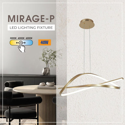 LED полилей MIRAGE-P LED ∙ 40W ∙ злато ∙ CCT-switch ∙ 3000-4000-6000K / 005336