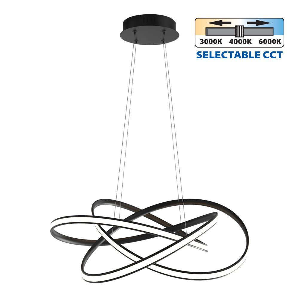 LED ПОЛИЛЕЙ MAREA LED ∙ 60W ∙ ЧЕРНО ∙ CCT-SWITCH ∙ 3000-4000-6000K / 004867