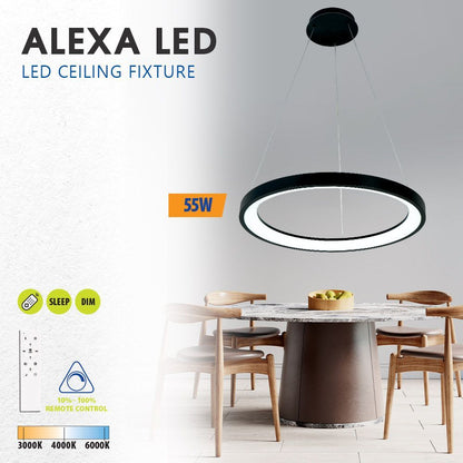 LED полилей ALEXA-P LED ∙ 55W ∙ черен ∙ CCT ∙ 3000-6000K / 005256
