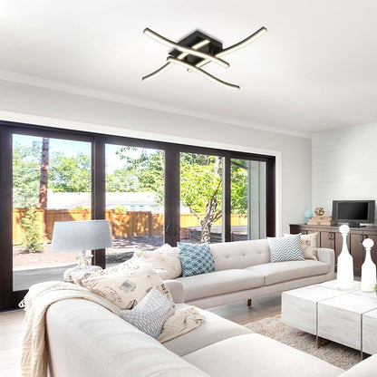 LED ПЛАФОН RIVER LED ∙ 24W ∙ ЧЕРЕН ∙ 4000K / 005039