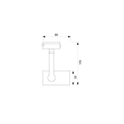 СПОТ ЗА РЕЛСОВ МОНТАЖ EXEO ∙ TL901 ∙ PAR30 ∙ E27 ∙ БЯЛ / 004056