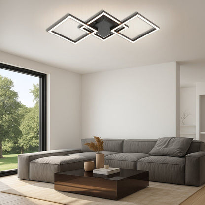 LED ПЛАФОН SONOMA LED ∙ SQ3 ∙ 24W ∙ ЧЕРЕН ∙ 4000K / 005036