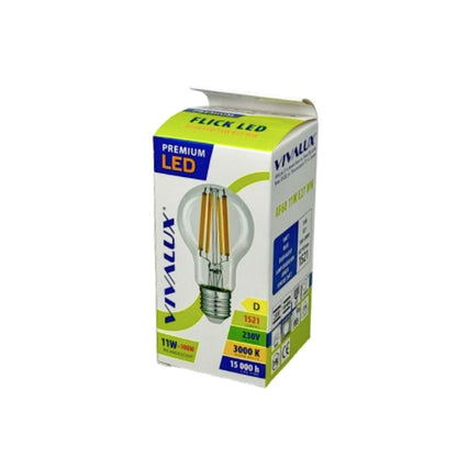LED филамент лампа FLICK LED PREMIUM ∙ AF60 ∙ 11W ∙ 1521lm ∙ E27 ∙ 3000K / 004961