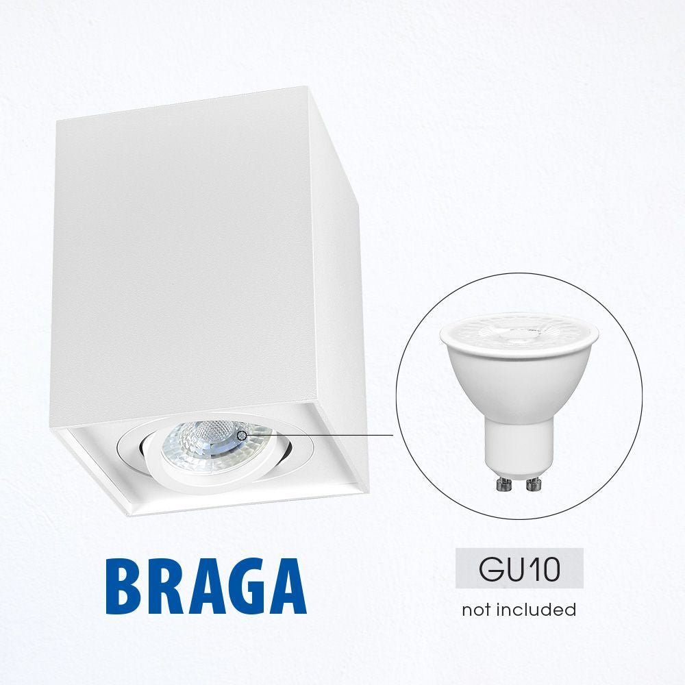 ЛУНА ЗА ВЪНШЕН МОНТАЖ BRAGA ∙ DL702 ∙ БЯЛ / 004046