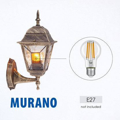 ФЕНЕР MURANO ∙ WU007 ∙ АНТИЧЕН МЕСИНГ ∙ IP44 / 004228