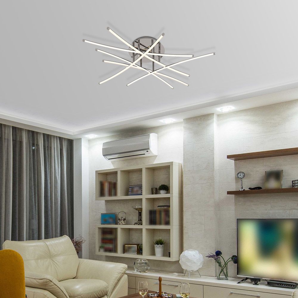 LED ПЛАФОН ANETA LED ∙ 40W ∙ ХРОМ ∙ CCT-SWITCH ∙ 3000-4000-6400K / 005162