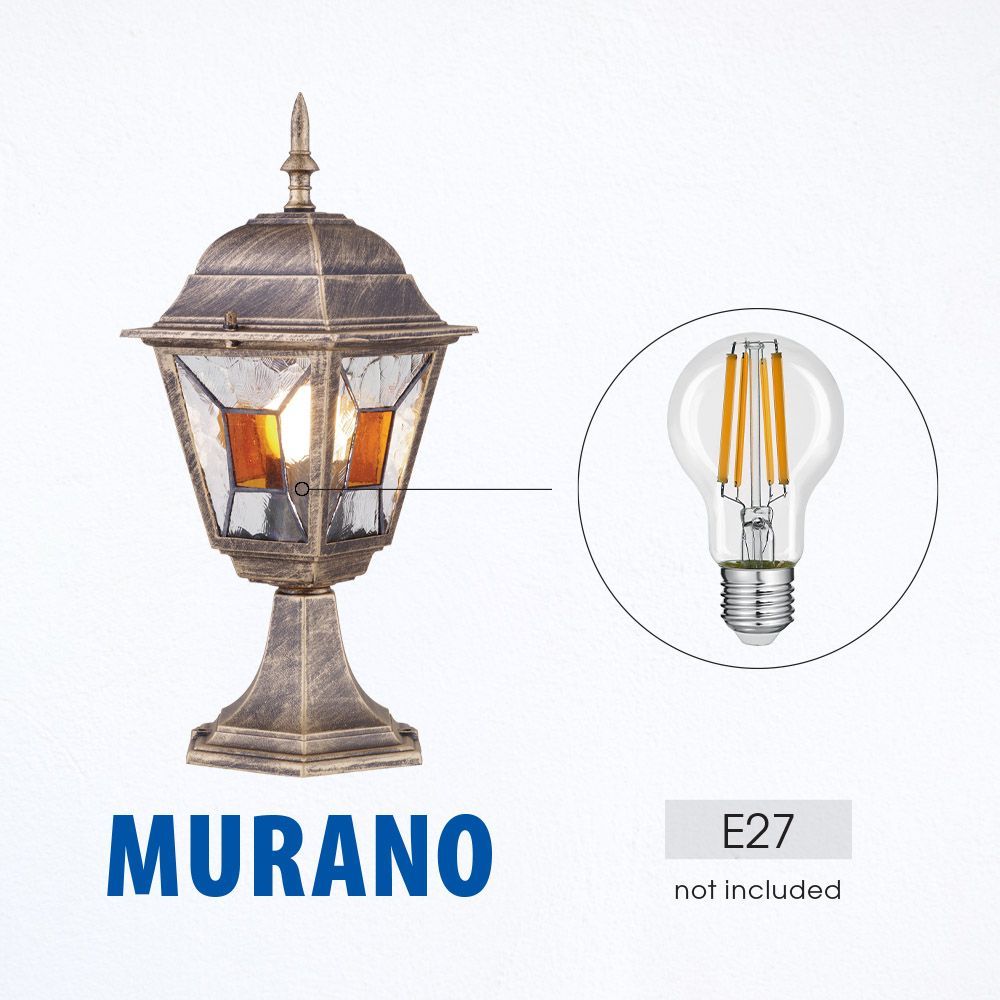 ФЕНЕР MURANO ∙ SS007 ∙ АНТИЧЕН МЕСИНГ ∙ IP44 / 004230