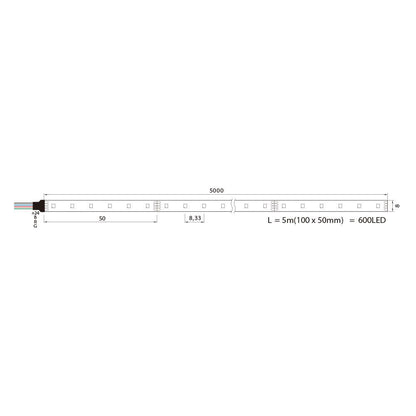 LED ЛЕНТА PIXEL LED ∙ 120 SMD3535 ∙ 24VDC ∙ RGB ∙ 5М / 004975