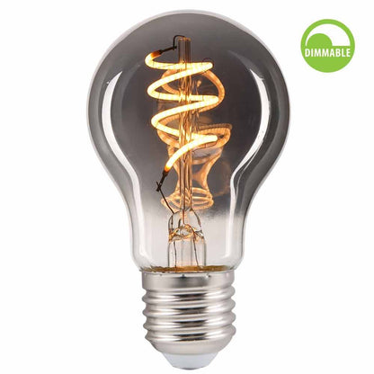 LED филамент лампа FLICK SMOKE LED ∙ AFS60 ∙ 4W ∙ 100lm ∙ E27 ∙ 1800K ∙ димируема / 004778