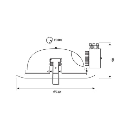 ЛУНА ЗА ВГРАЖДАНЕ FILO ∙ 2X23W ∙ НИКЕЛ МАТ / 002816