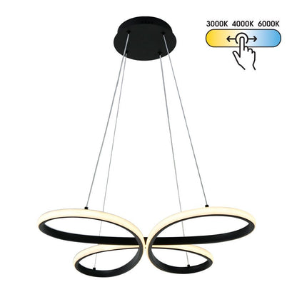 LED полилей BUTTERFLY-P LED ∙ 37W ∙ черен ∙ CCT-switch ∙ 3000-4000-6000K / 005330