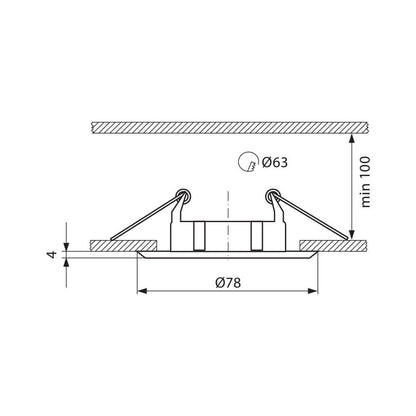 ДВУЦВЕТНА ЛУНА ЗА ВГРАЖДАНЕ ZAZA SL514 ∙ САТЕНИРАН НИКЕЛ/НИКЕЛ / 003853