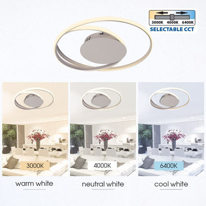 LED ПЛАФОНИЕРА ODEON LED ∙ 38W ∙ 2405LM ∙ САТЕНИРАН НИКЕЛ ∙ CCT-SWITCH ∙ 3000K-4000K-6400K / 004609