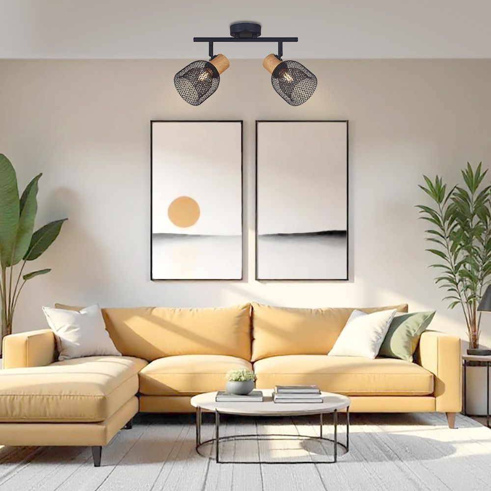 СПОТ BRIA ∙ SP792 ∙ 2XE27 ∙ МРЕЖА ∙ ЧЕРЕН / 005086