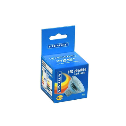 LED ЛАМПА LED20 ∙ MR16 ∙ 1.5W ∙ 12V ∙ G5.3 ∙ ЗЕЛЕНА / 000131