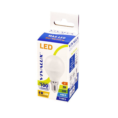 LED ЛАМПА MAX LED ∙ 8W ∙ 806LM ∙ E14 ∙ 6400K / 004461