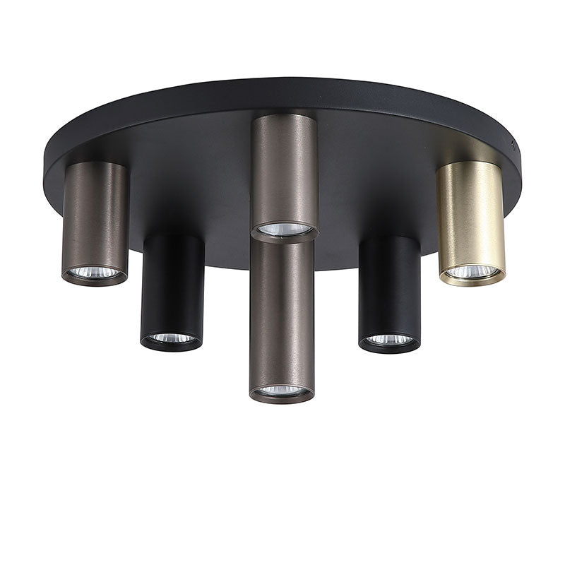 Кръгъл плафон SearchLight Tubes 50570-6BK