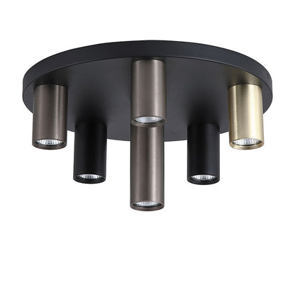Кръгъл плафон SearchLight Tubes 50570-6BK