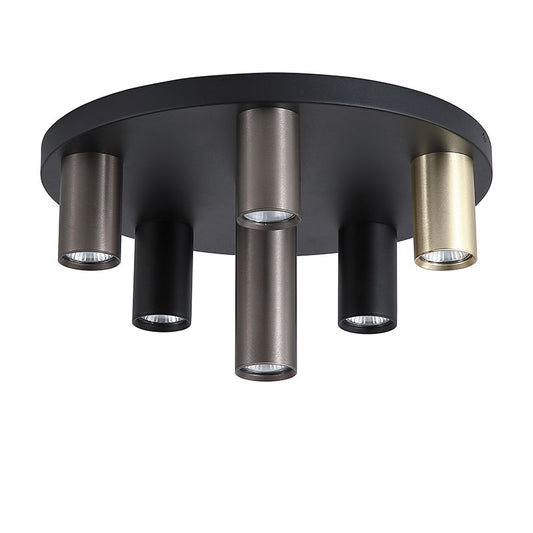 Кръгъл плафон SearchLight Tubes 50570-6BK