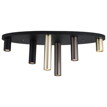 Кръгъл плафон SearchLight Tubes 50571-6BK