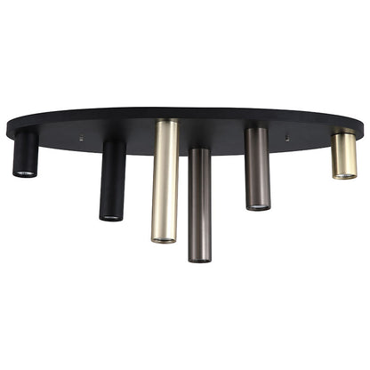 Кръгъл плафон SearchLight Tubes 50571-6BK
