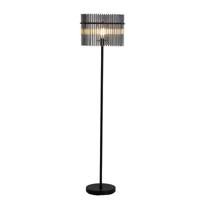 Лампион с абажур от опушено стъкло SearchLight Swizzle EU55626SM