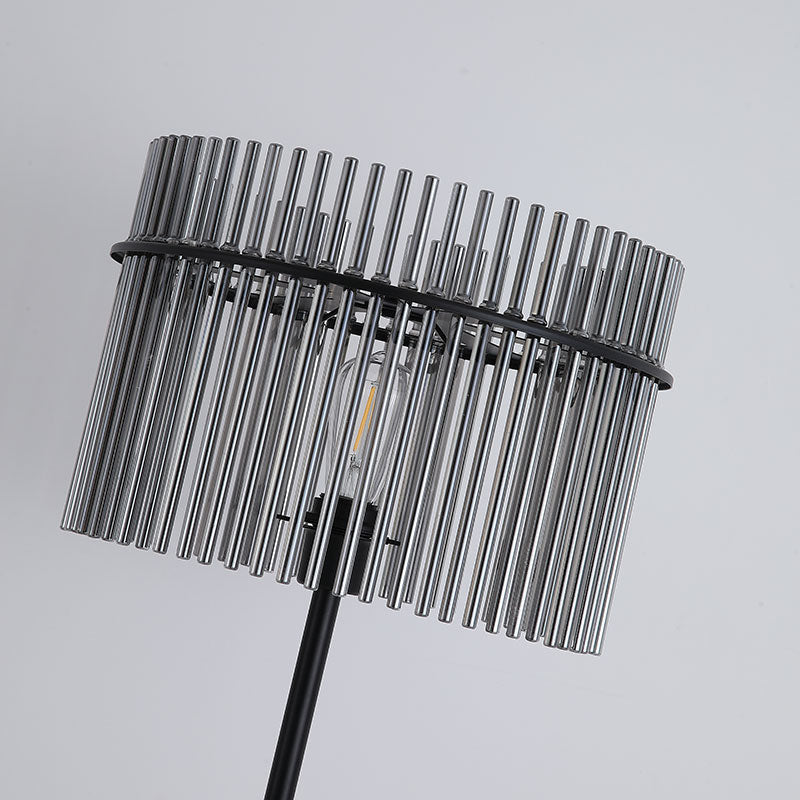 Лампион с абажур от опушено стъкло SearchLight Swizzle EU55626SM
