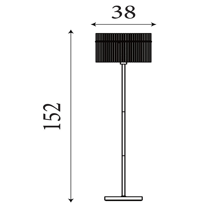 Лампион с абажур от опушено стъкло SearchLight Swizzle EU55626SM