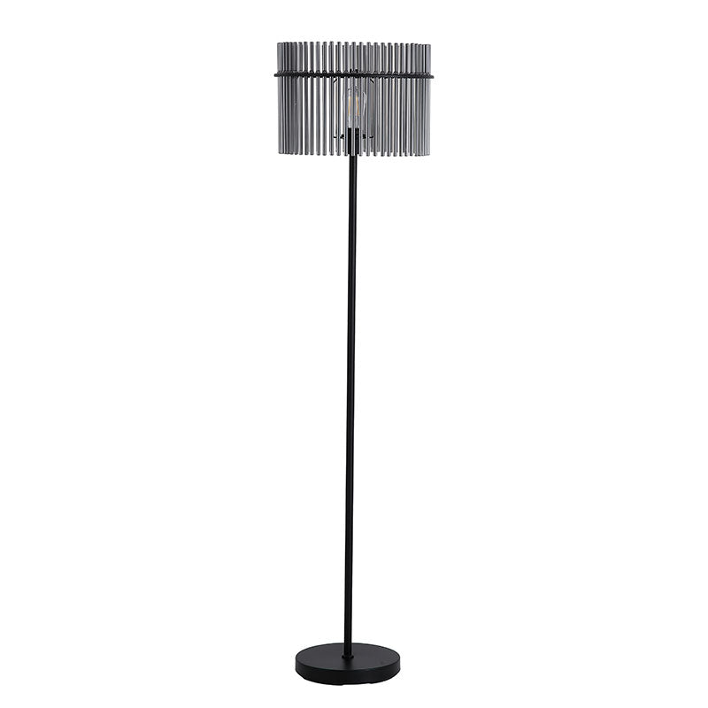Лампион с абажур от опушено стъкло SearchLight Swizzle EU55626SM