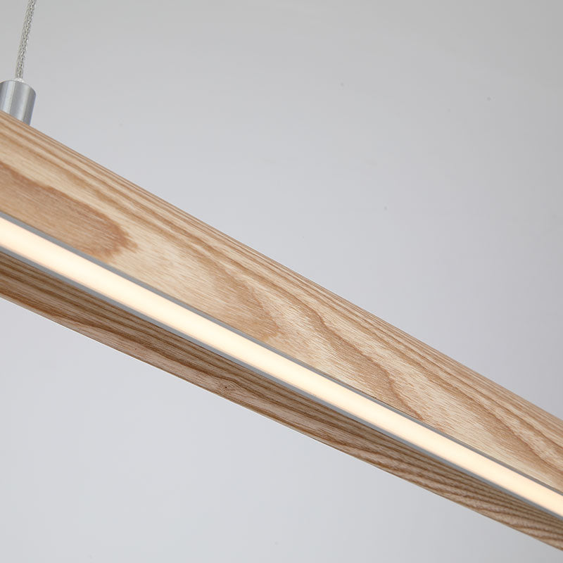 LED Линеен полилей от дърво Kenzie 31501NA