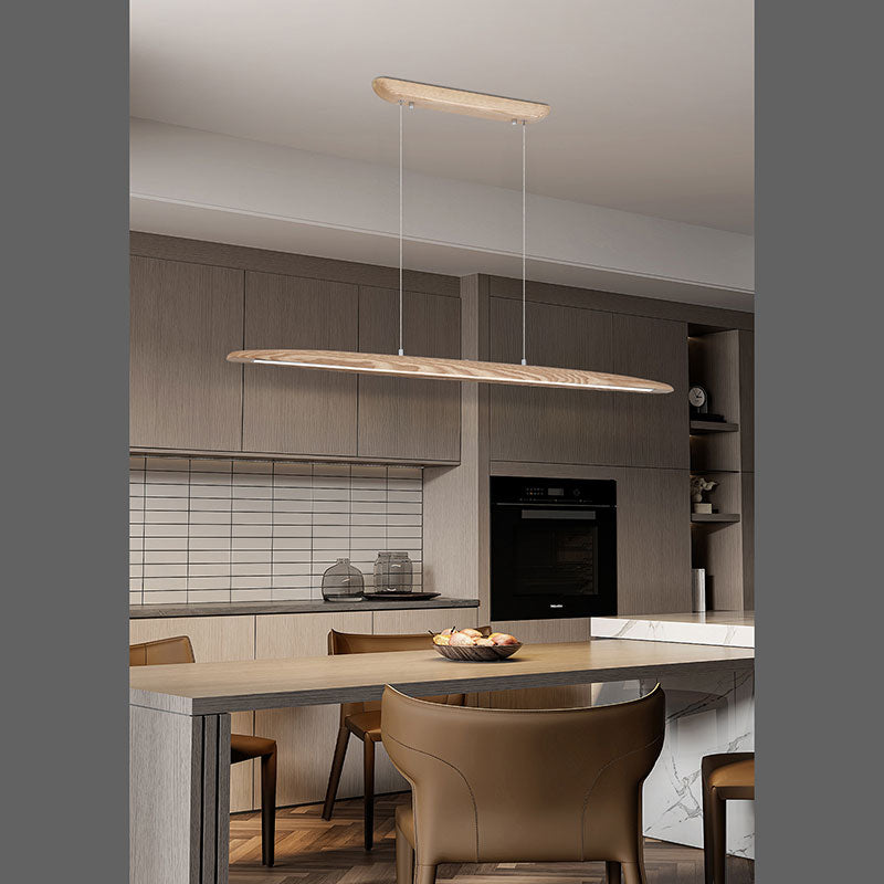 LED Линеен полилей от дърво Kenzie 31501NA