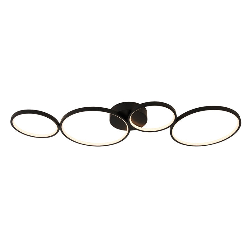 LED плафон SearchLight CIRQUE 25772-4BK