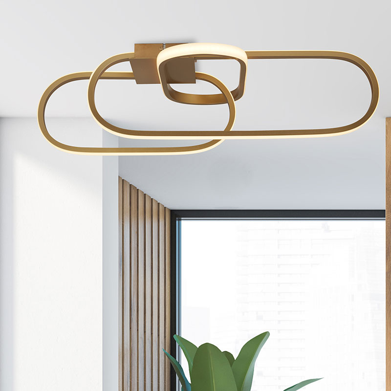LED плафон SearchLight Clip 61774GO