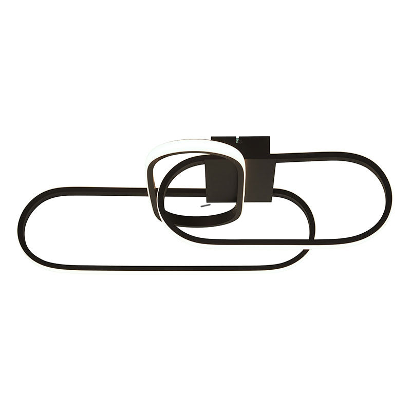 LED плафон SearchLight Clip 61774BK