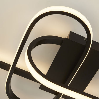 LED плафон SearchLight Clip 61774BK