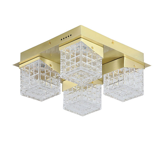 LED Плафон SearchLight Cuboid 33640-4SB