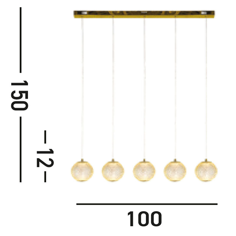 LED Полилей SearchLight Allure 51485-5SB