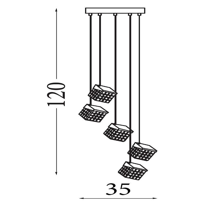 LED Полилей Cuboid 33640-5SB