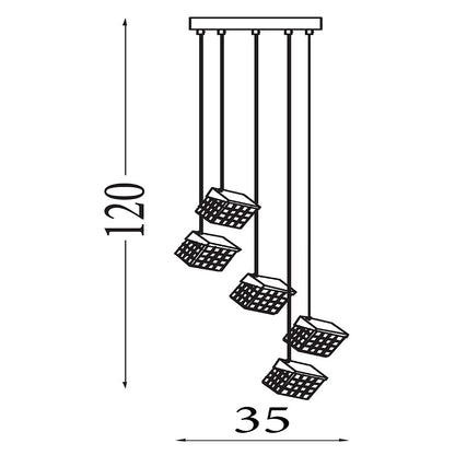 LED Полилей Cuboid 33640-5SB