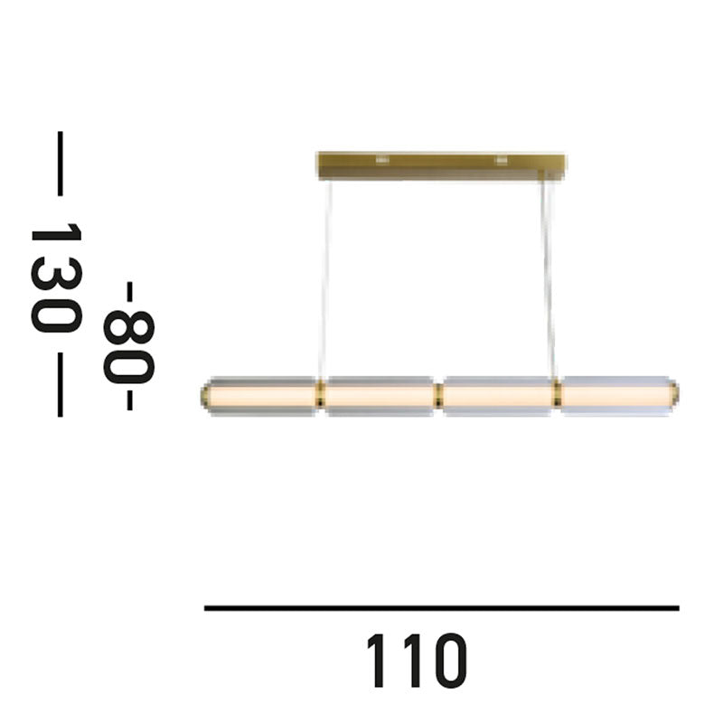 LED Полилей линеен SearchLight Mod 26254SB
