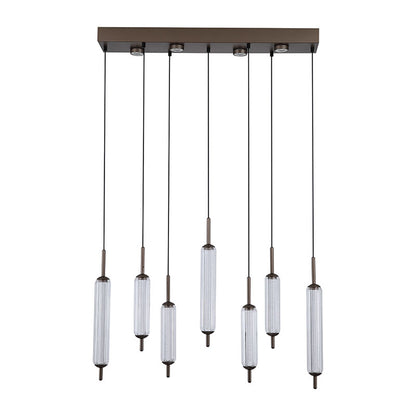 LED Полилей модерен цвят лате SearchLight Cattail 76210-7CL