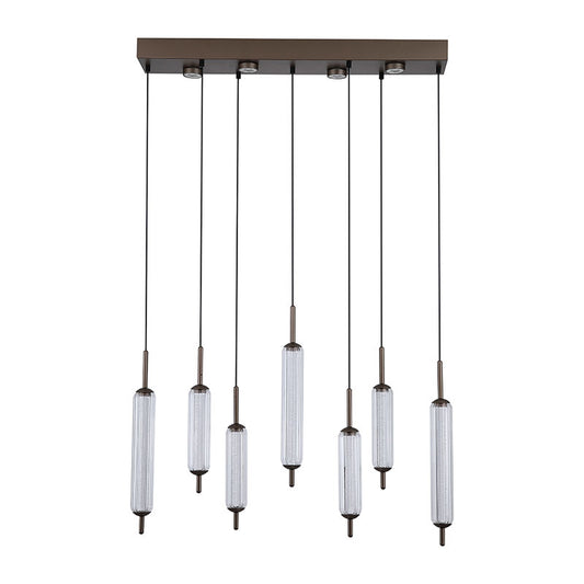 LED Полилей модерен цвят лате SearchLight Cattail 76210-7CL