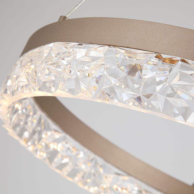 LED Полилей ринг в цвят лате SearchLight Madeleine 98700-50LT